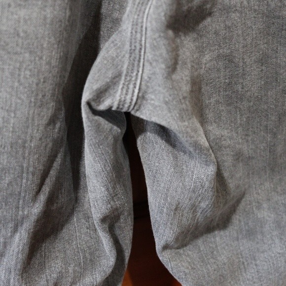 Duluth Trading Co Flex Ballroom Jean's Light Gray Wash Denim Jean's 40 x 30 - Picture 5 of 16